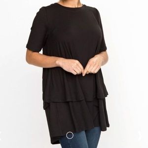 Agnes & Dora Half Sleeved Tiered Tunic XXL